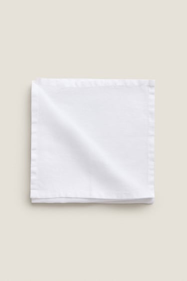 Image 0 of WASHED LINEN NAPKIN (PACK OF 2) from Zara