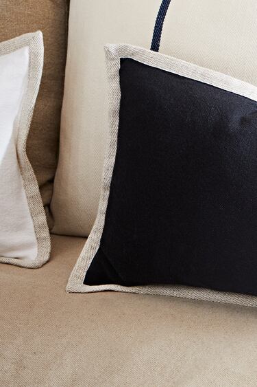 Image 0 of CONTRAST THROW PILLOW COVER from Zara