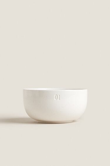 Image 0 of PORCELAIN BOWL WITH NUMBER DETAIL from Zara