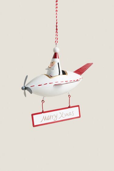 Image 0 of AIRPLANE CHRISTMAS ORNAMENT from Zara