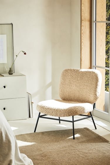 Image 0 of FAUX SHEARLING CHAIR from Zara