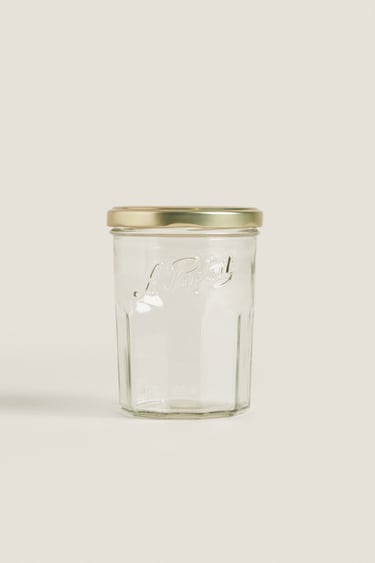 Image 0 of GLASS STORAGE JAR WITH LID from Zara