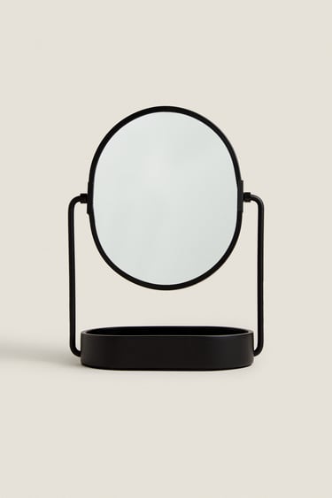 Image 0 of OVAL RESIN MIRROR from Zara