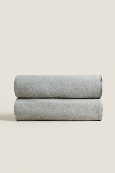 LINEN AND COTTON BLANKET