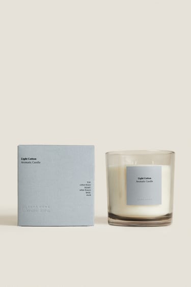 Image 0 of (620 G) LIGHT COTTON SCENTED CANDLE from Zara