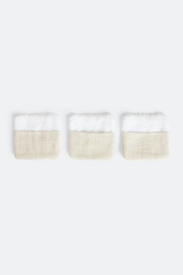 Image 0 of LINEN BLEND MAKEUP REMOVER PADS (PACK OF 3) from Zara