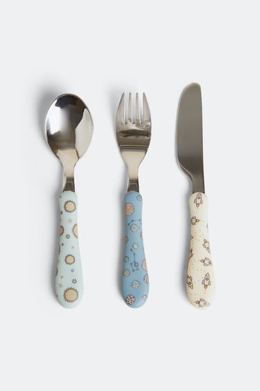 Image 0 of SET OF PLANET CUTLERY from Zara