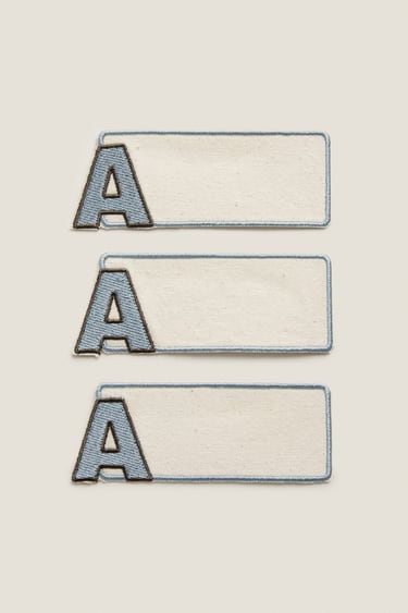 LETTER A CLOTHING PATCHES (PACK OF 3)