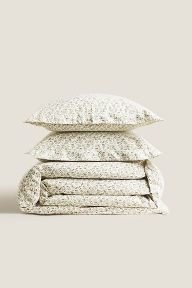 Image 0 of MINI PRINT THREAD PERCALE SHEETS from Zara