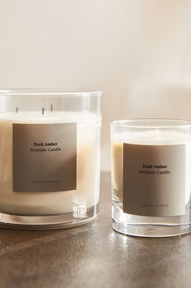 Image 0 of DARK AMBER SCENTED CANDLE from Zara