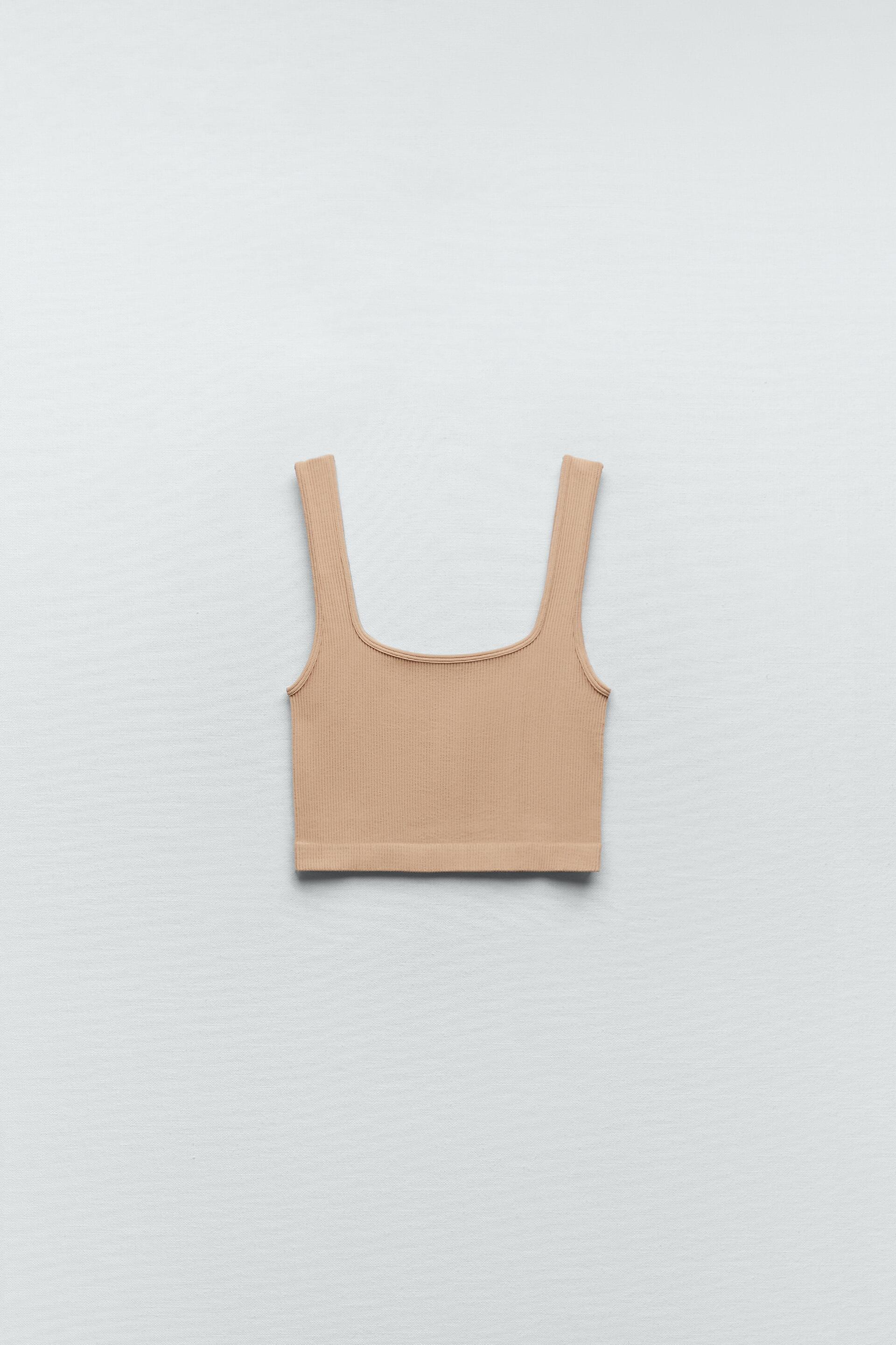 Top cropped seamless zara clearance