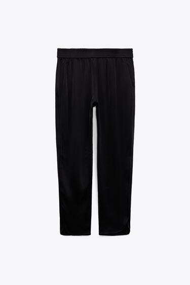 Image 0 of SATIN TROUSERS from Zara