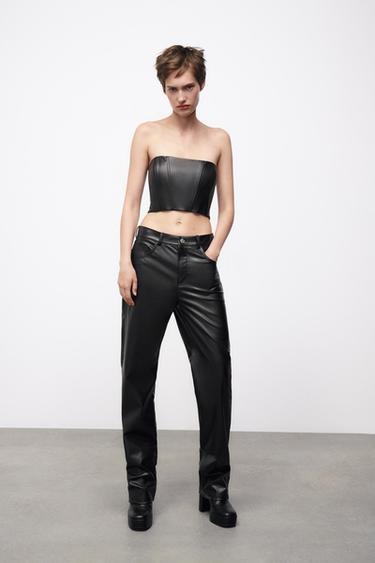 Women's Leather Trousers | ZARA Australia