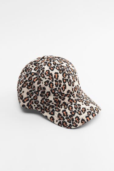 Image 0 of ANIMAL PRINT CAP from Zara