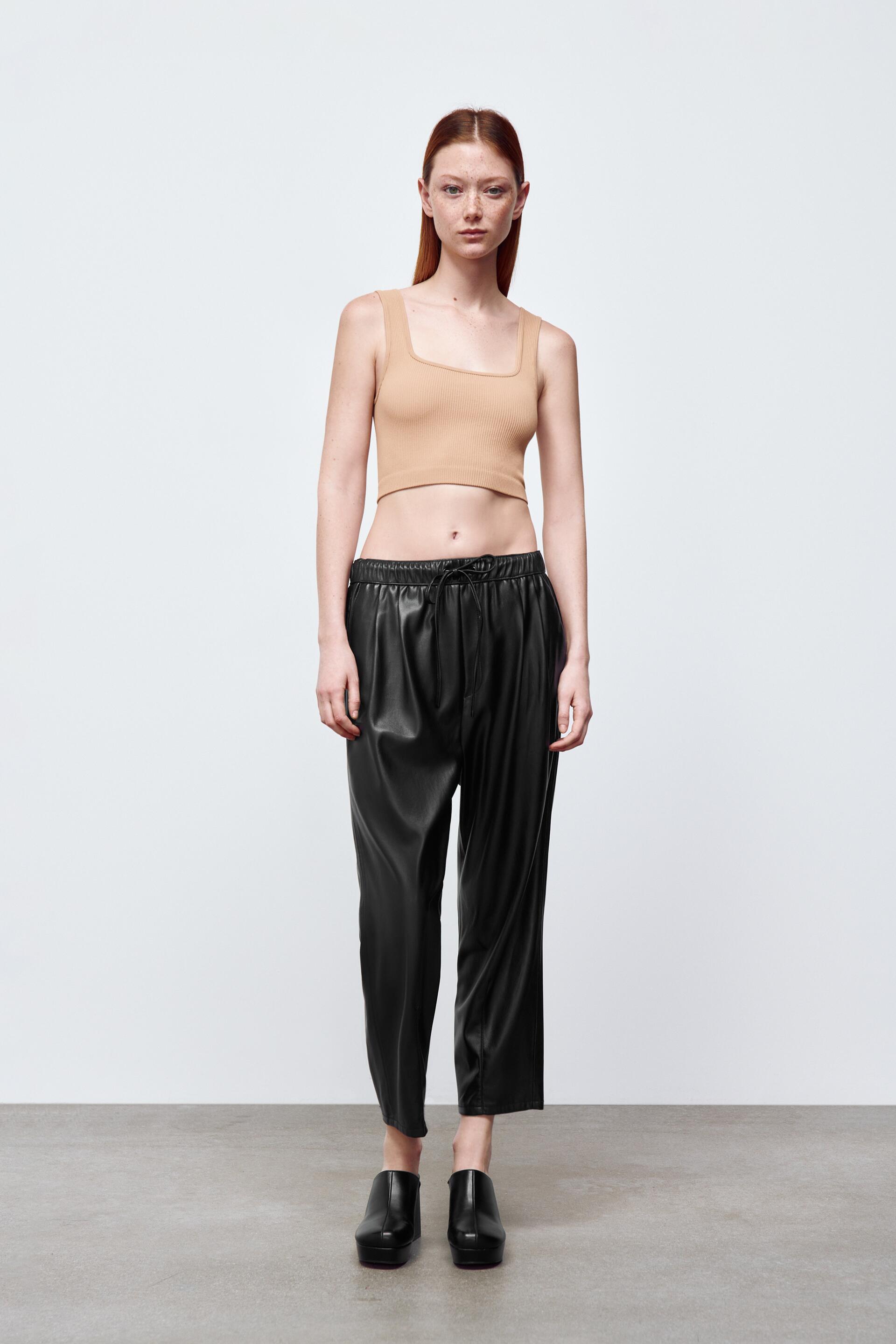FAUX LEATHER THE WEEKEND TROUSERS 