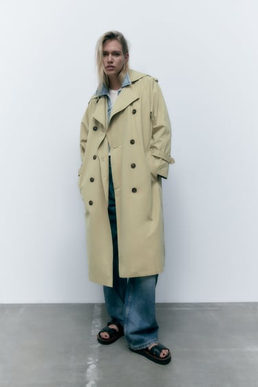 Image 0 of OVERSIZE TRENCH COAT WITH BELT from Zara