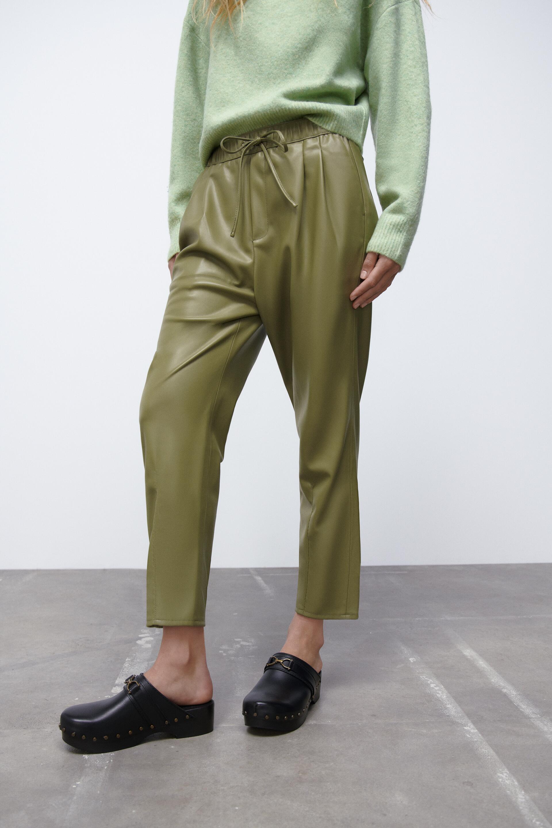 FAUX LEATHER THE WEEKEND TROUSERS 