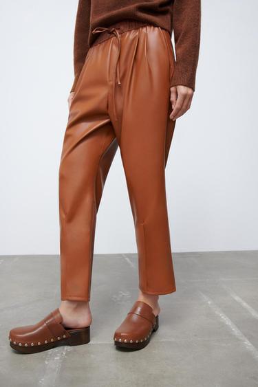 Women's Leather Trousers | ZARA Australia