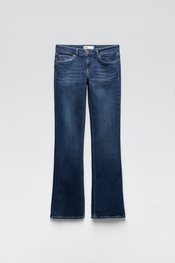 zara.com | Low Rise Bootcut Jeans - Blue