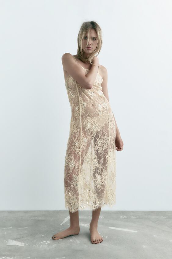 zara.com | Beaded Lace Dress