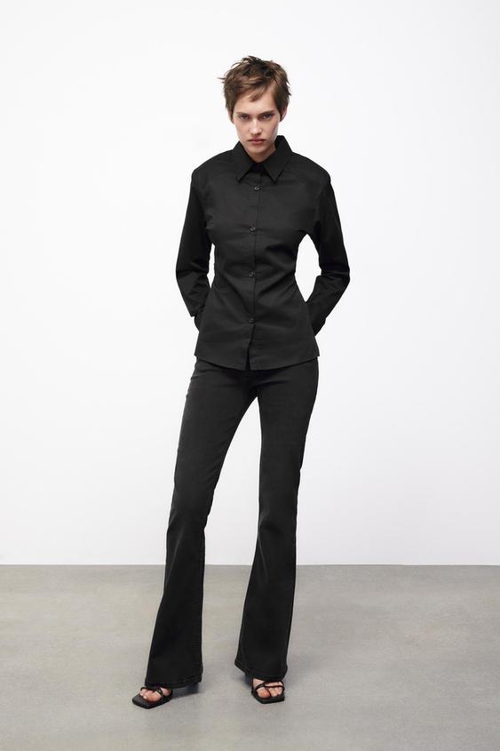 CUT-OUT SHIRT - Black | ZARA Australia
