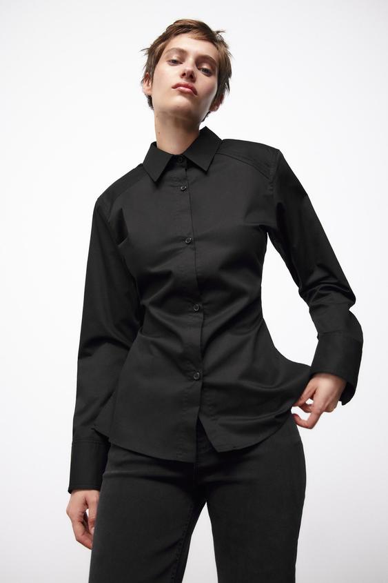 CUT-OUT SHIRT - Black | ZARA Australia