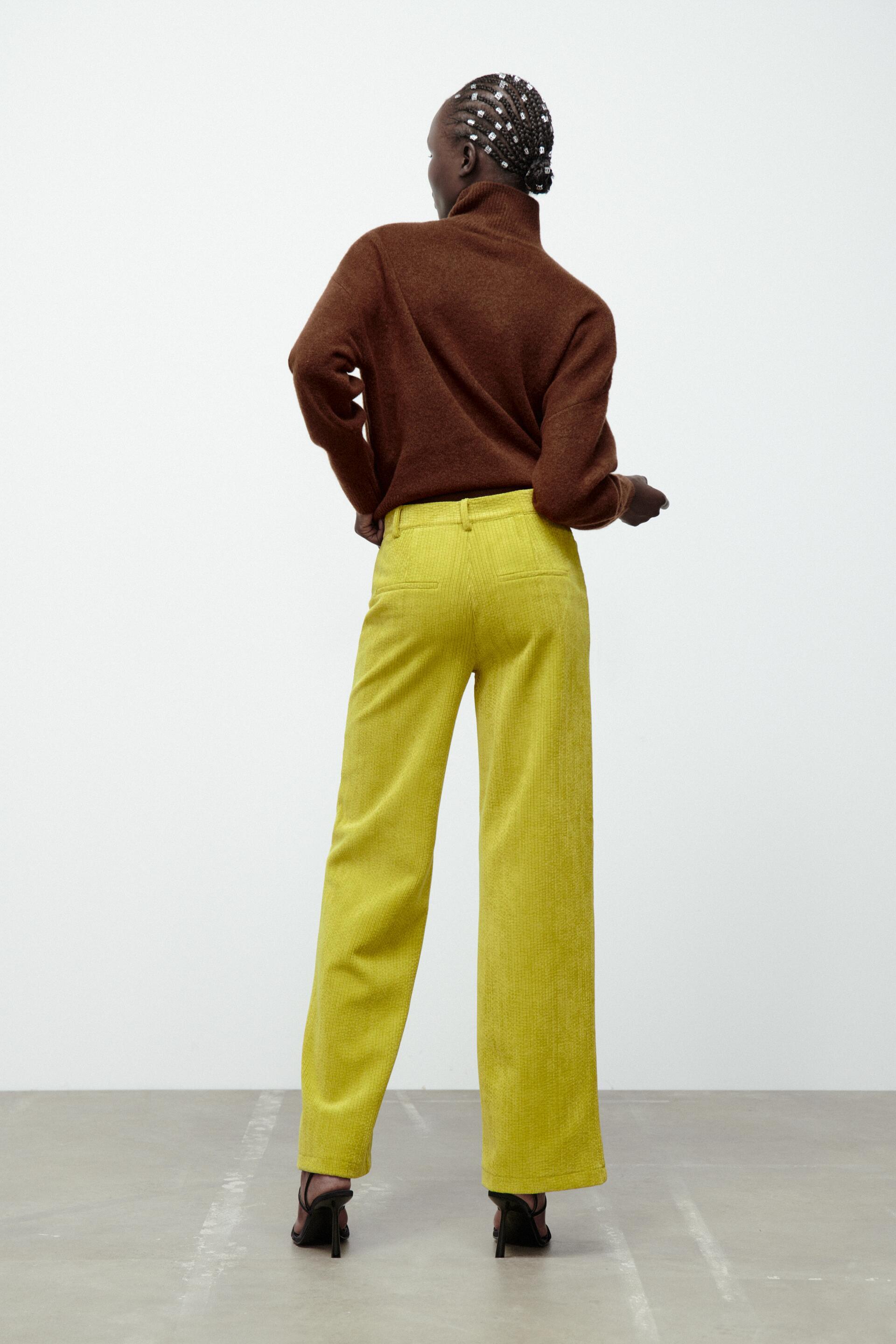 FULL-LENGTH CORDUROY TROUSERS - Ice 