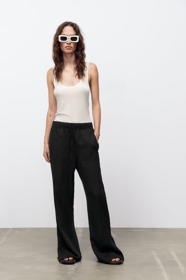 Image 0 of RELAXED TROUSERS from Zara