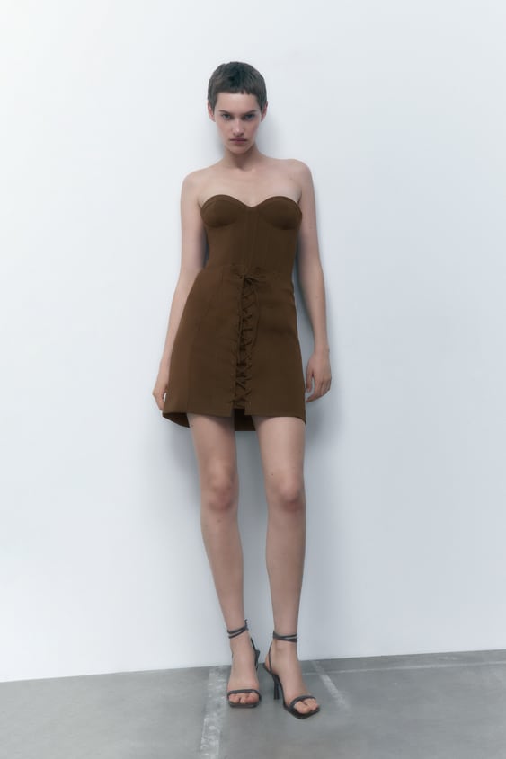 zara.com | Mini Skirt With Tie Detail