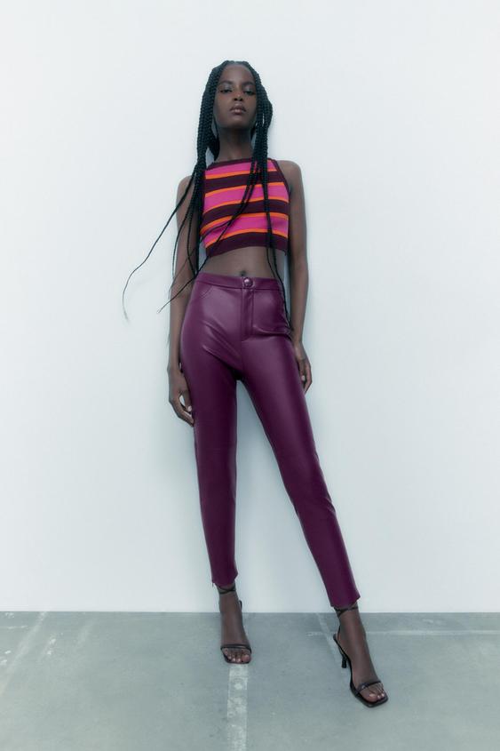 leather jegging pants