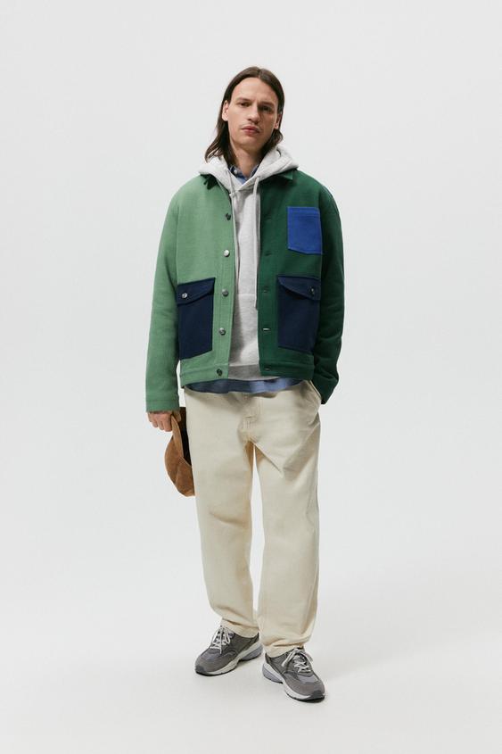 next colour block jacket