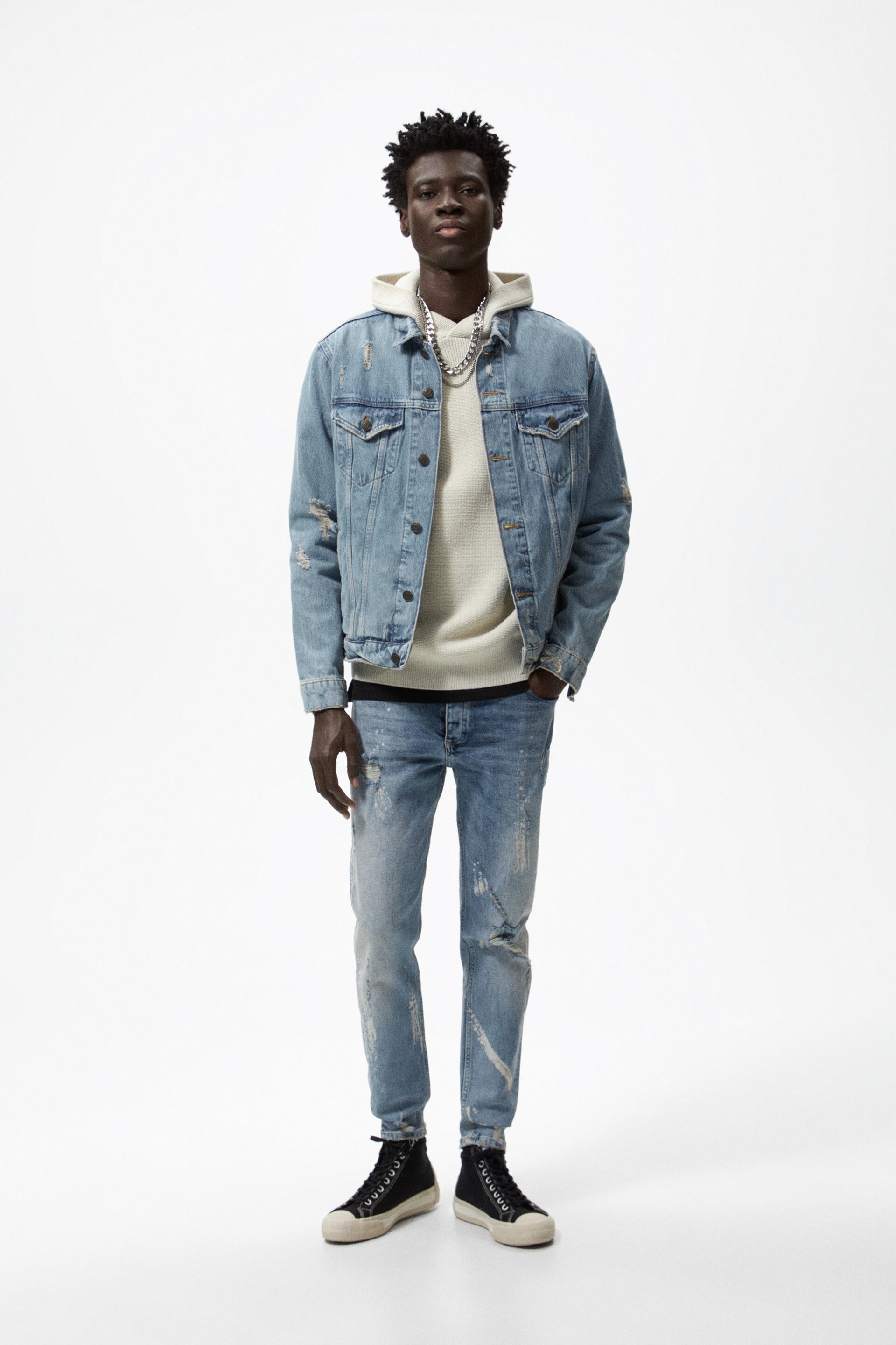 zara paint effect sneakers