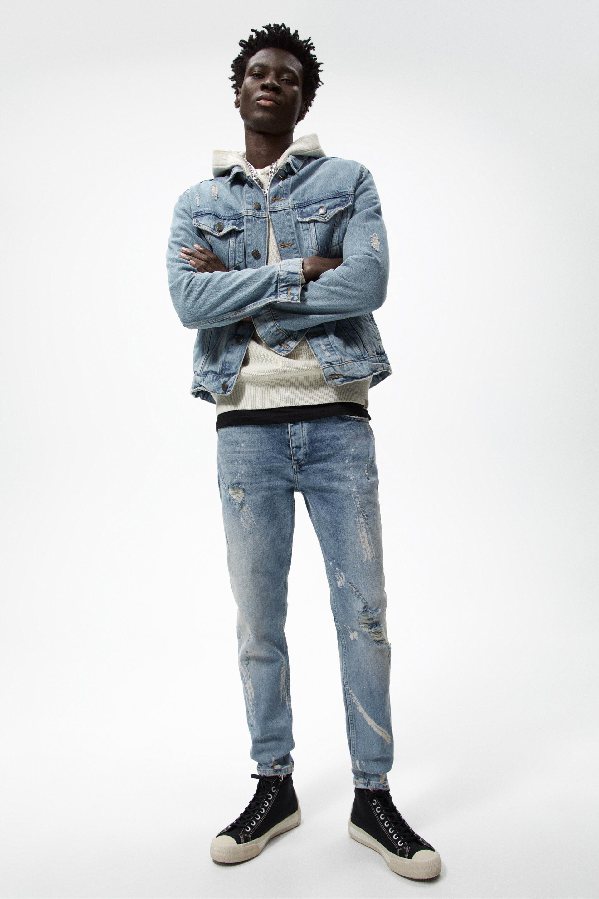 zara paint effect sneakers