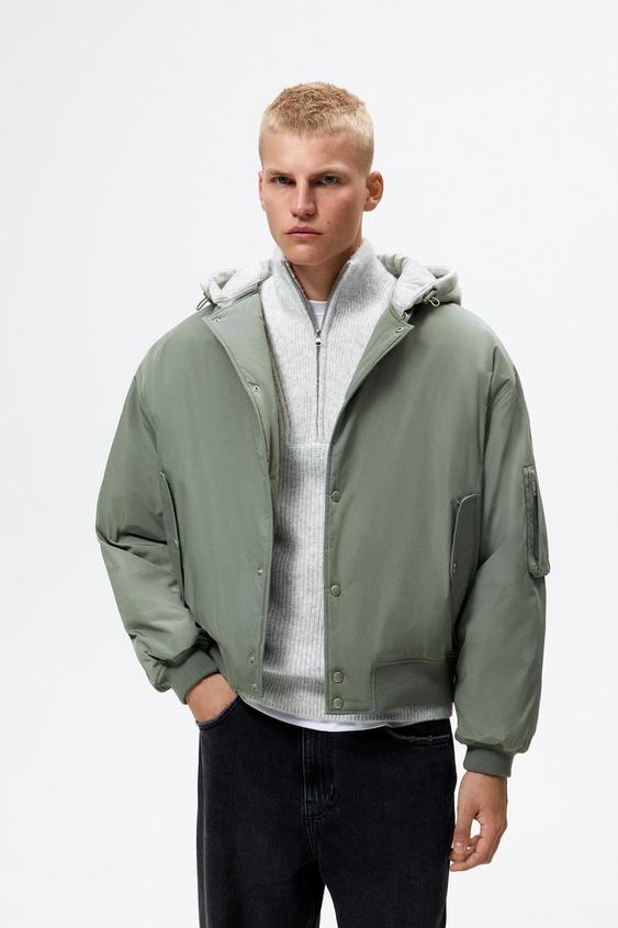 zara water repellent technical jacket