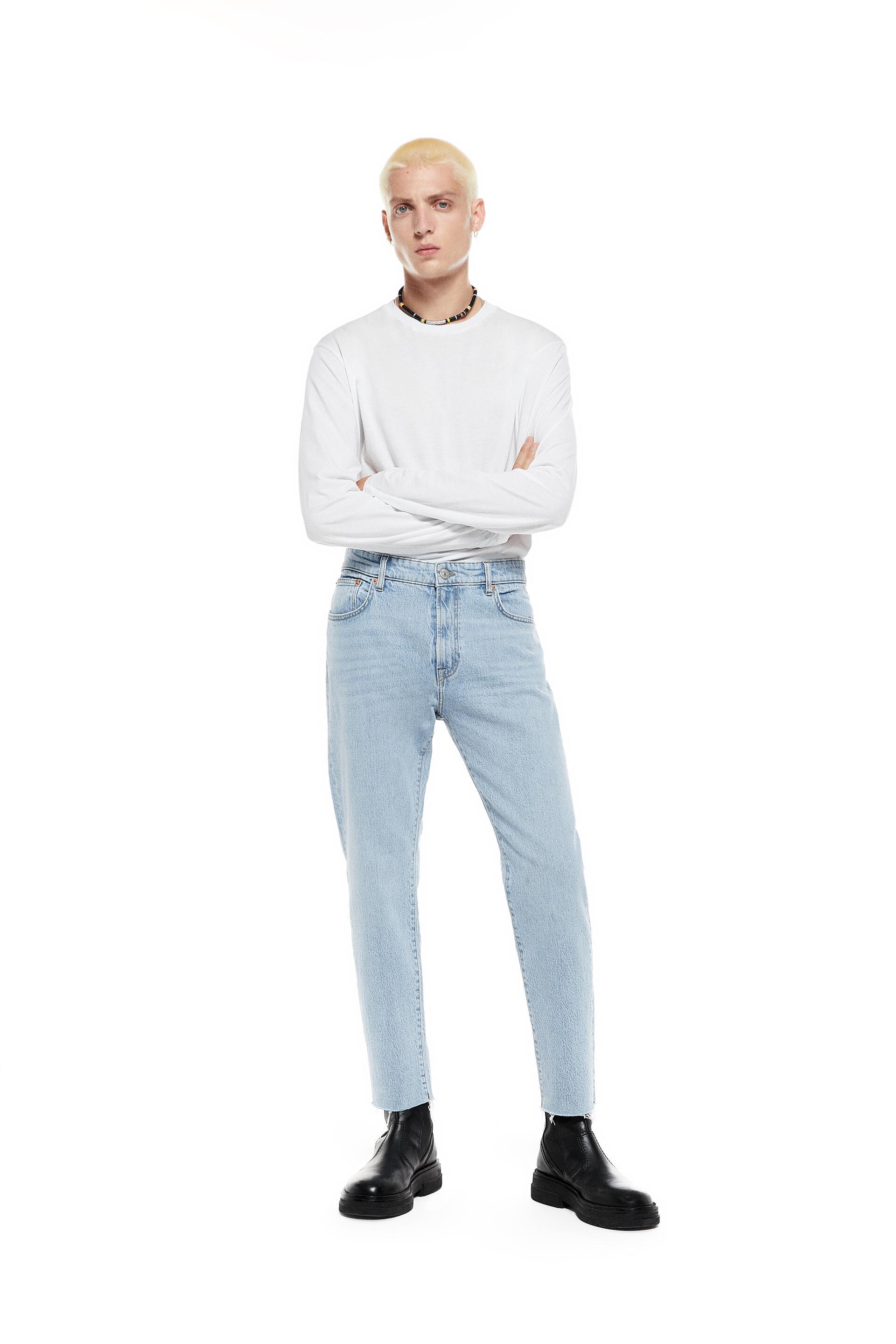 BASIC SLIM FIT JEANS - Light blue 