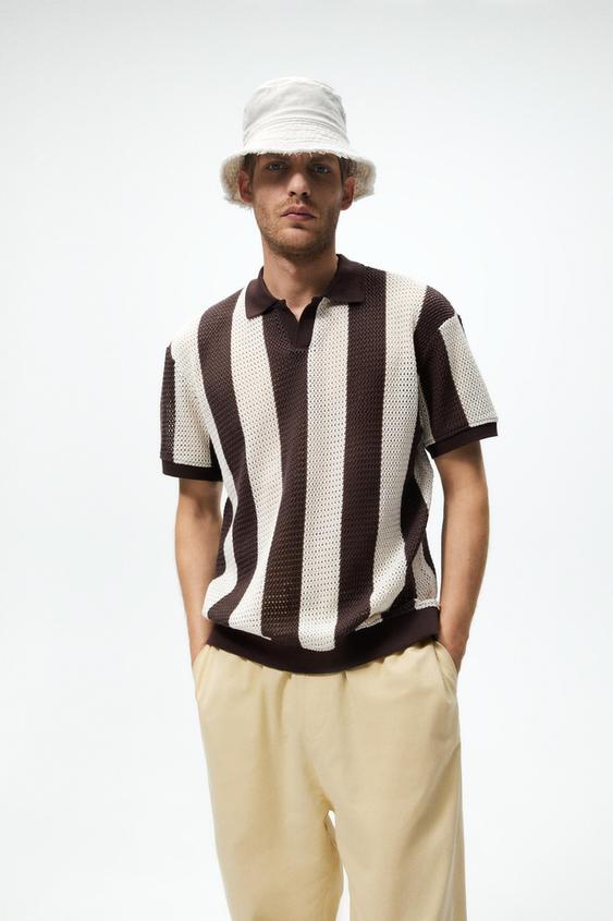 zara knitted polo