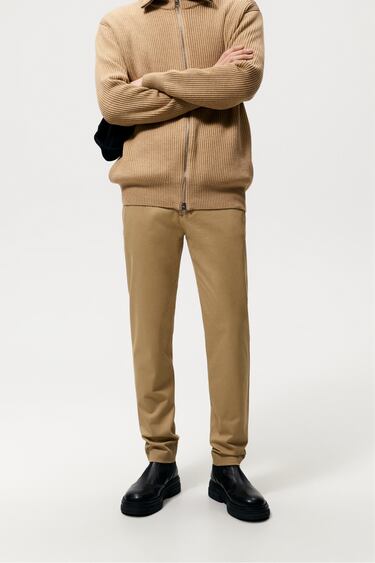 Image 0 of COMFORT FIT CHINO TROUSERS from Zara