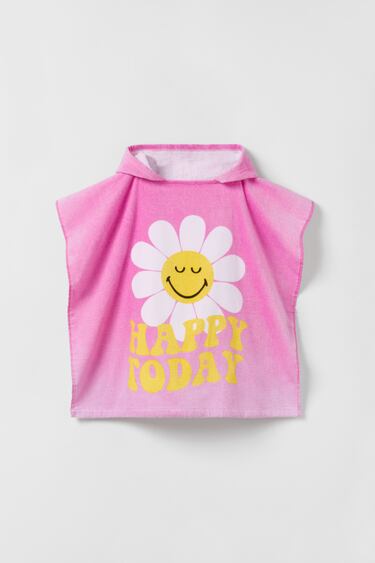 Image 0 of SMILEYWORLD ® HAPPY COLLECTION PONCHO TOWEL from Zara
