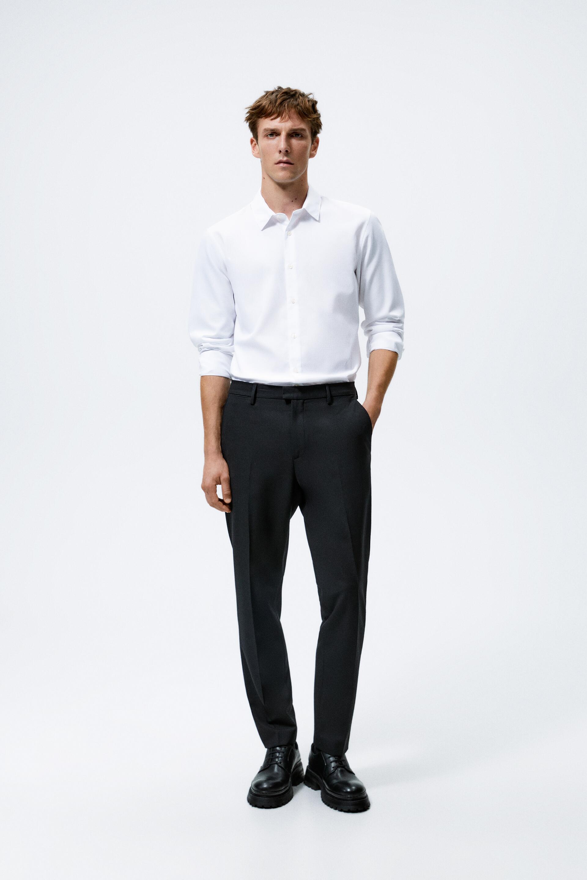 EASY CARE TEXTURED SHIRT - Sky blue | ZARA New Zealand