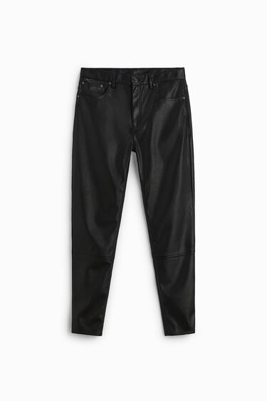 Image 0 of FAUX LEATHER TROUSERS from Zara