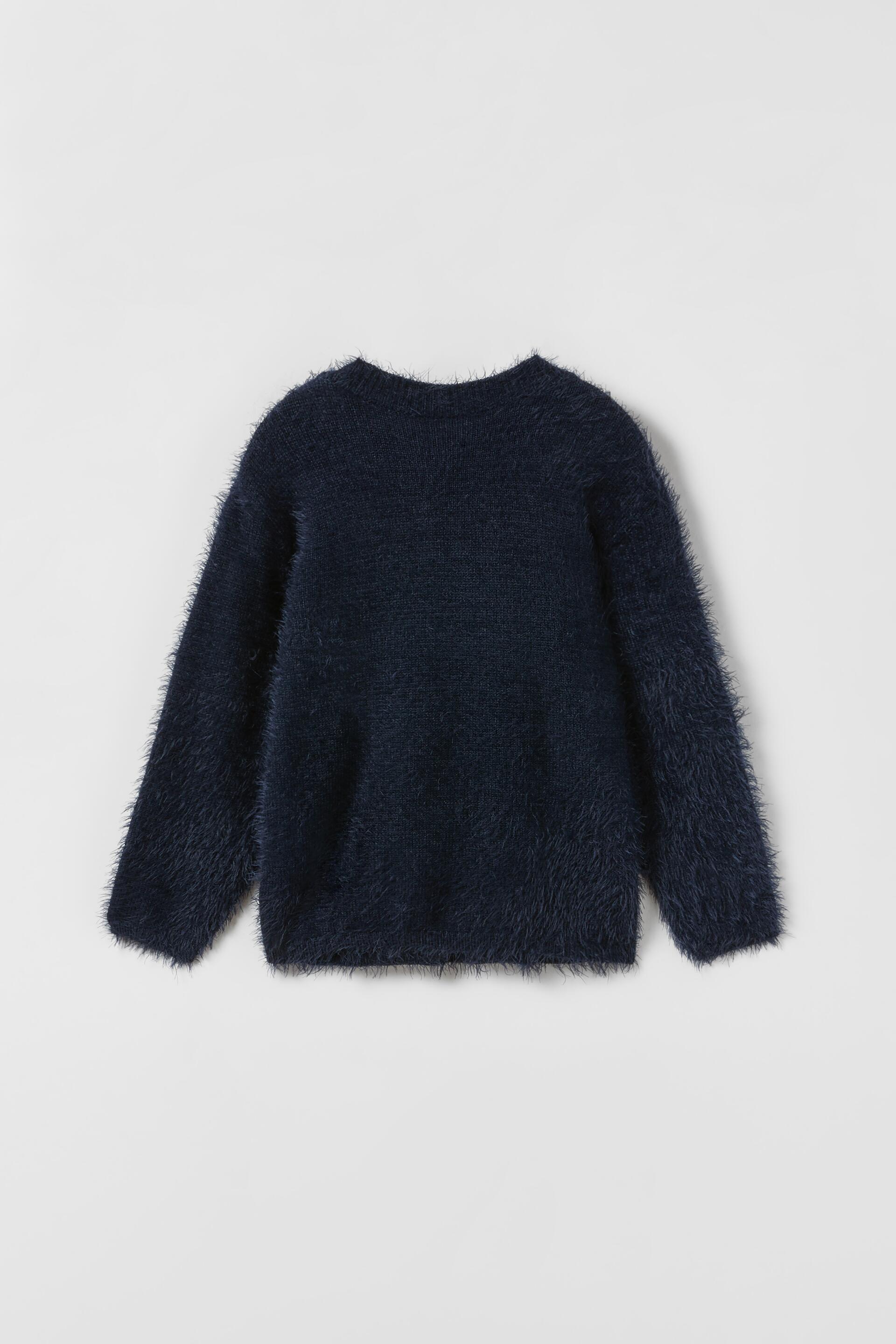 FUZZY KNIT SWEATER - Light pink | ZARA 