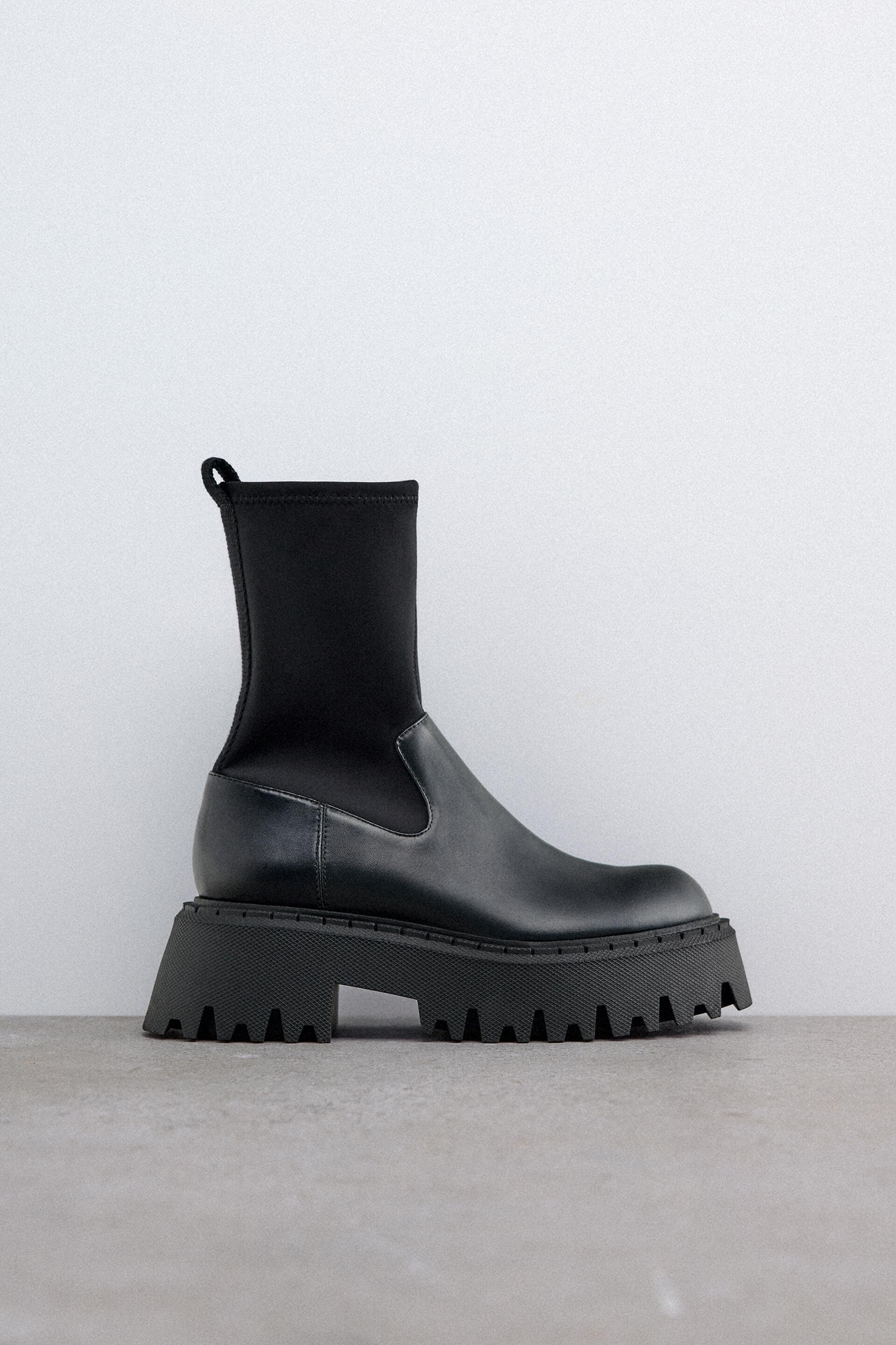 Zara chunky track sole boots Clearance