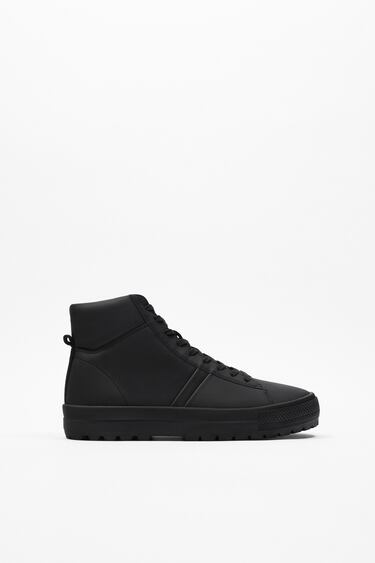 Image 0 of MONOCHROME HIGH-TOP SNEAKERS from Zara