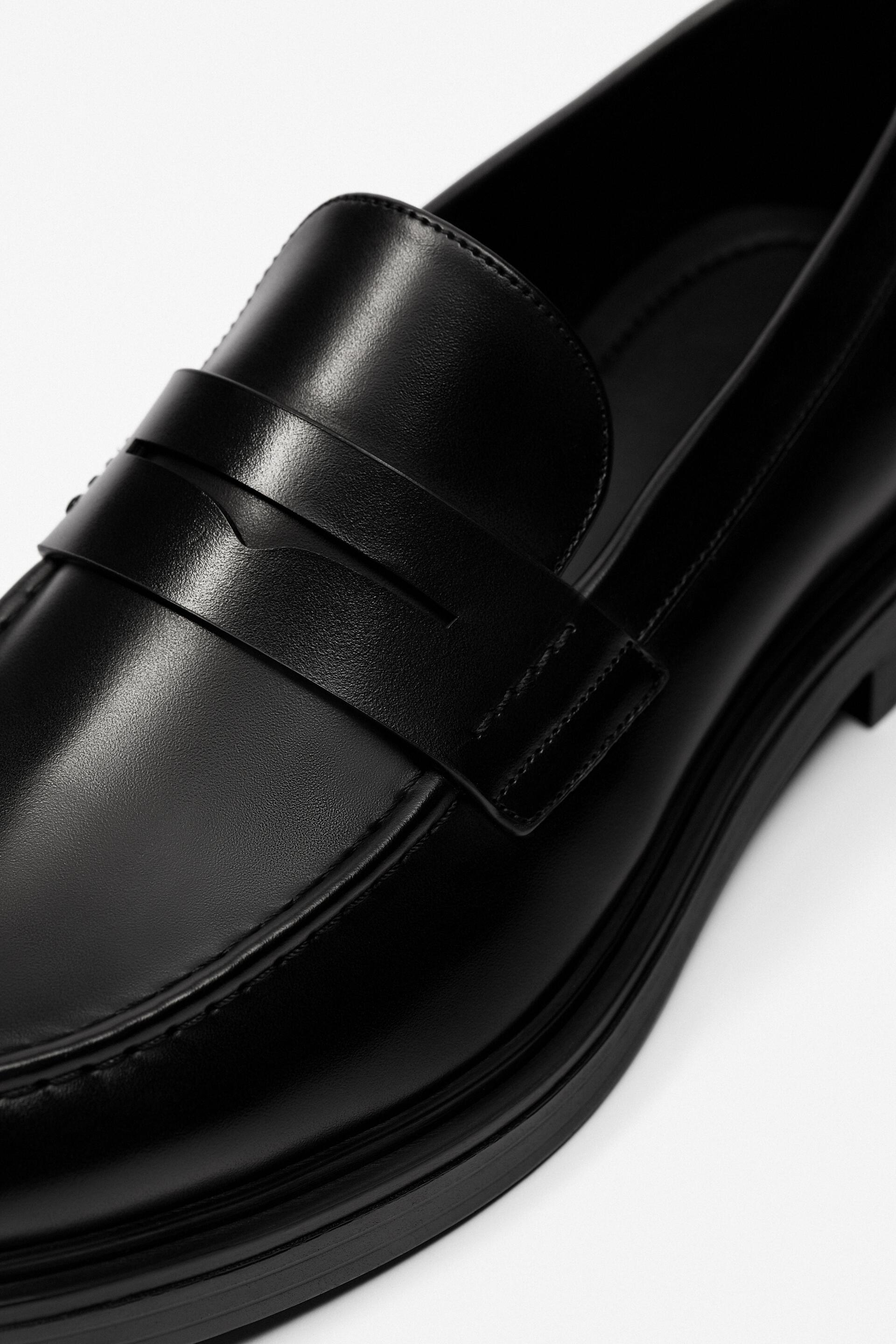 Zara penny loafers clearance
