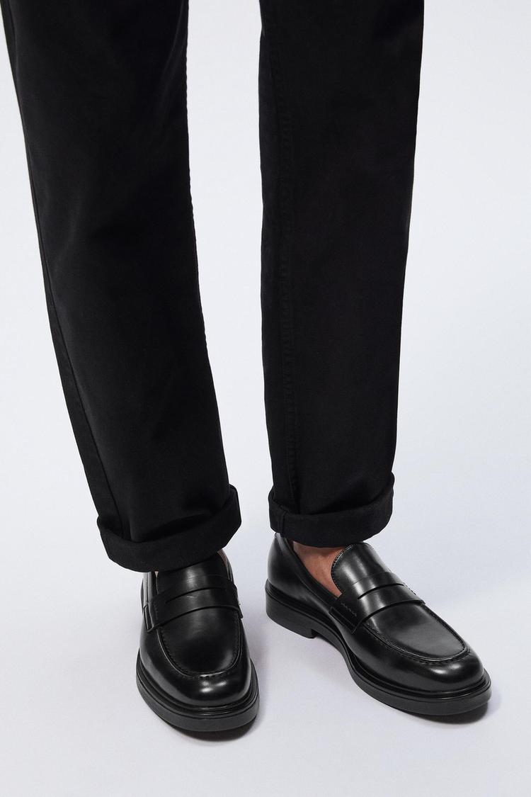 Zara penny loafers clearance