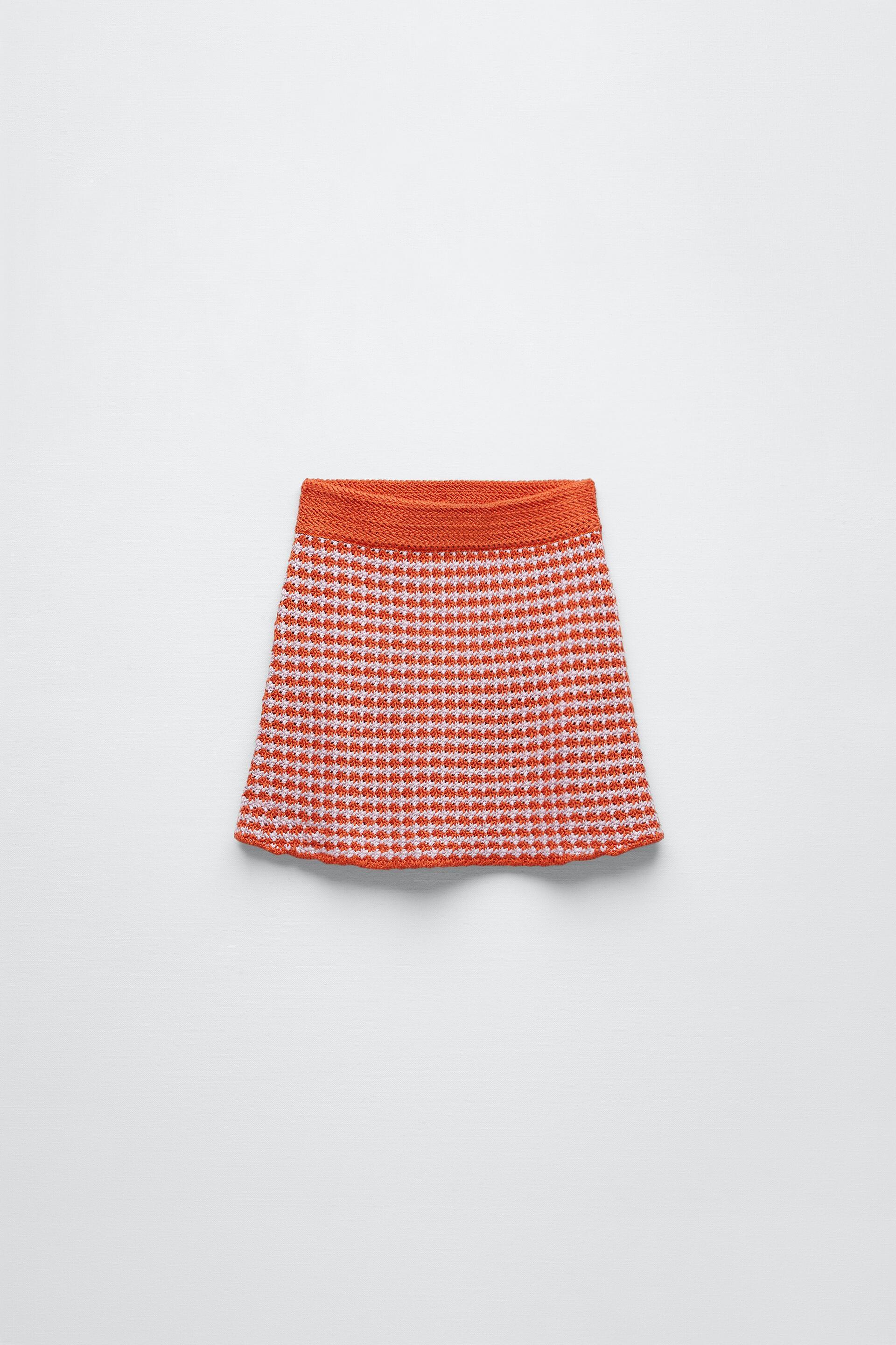 GONNA CROCHET A QUADRI - unico | ZARA Italia / Italy