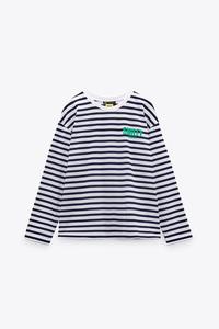 MAGLIETTA A RIGHE - Bianco / Nero | ZARA Italia / Italy