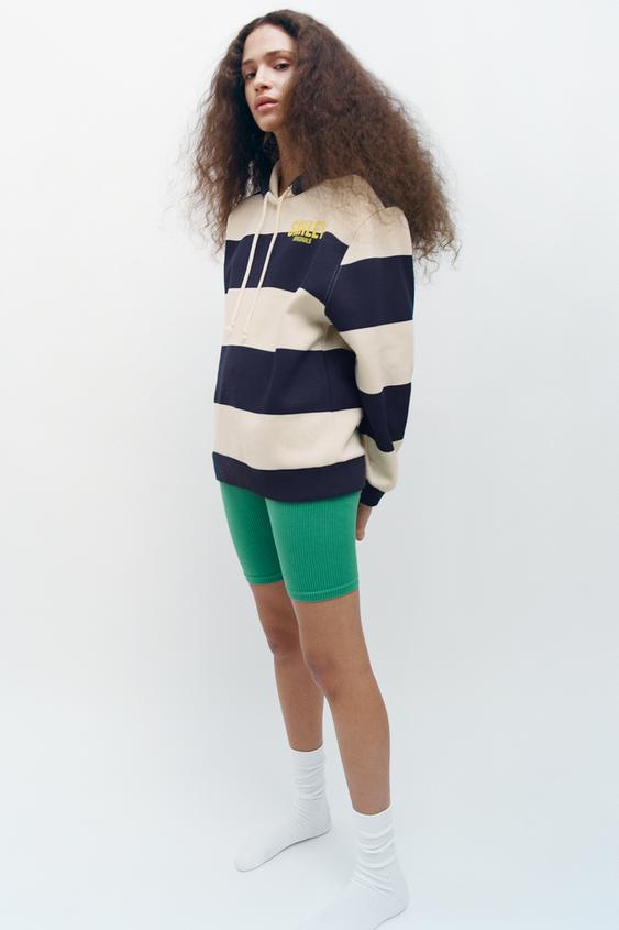 SUDADERA RAYAS SMILEY ® - Azul / Blanco | ZARA España