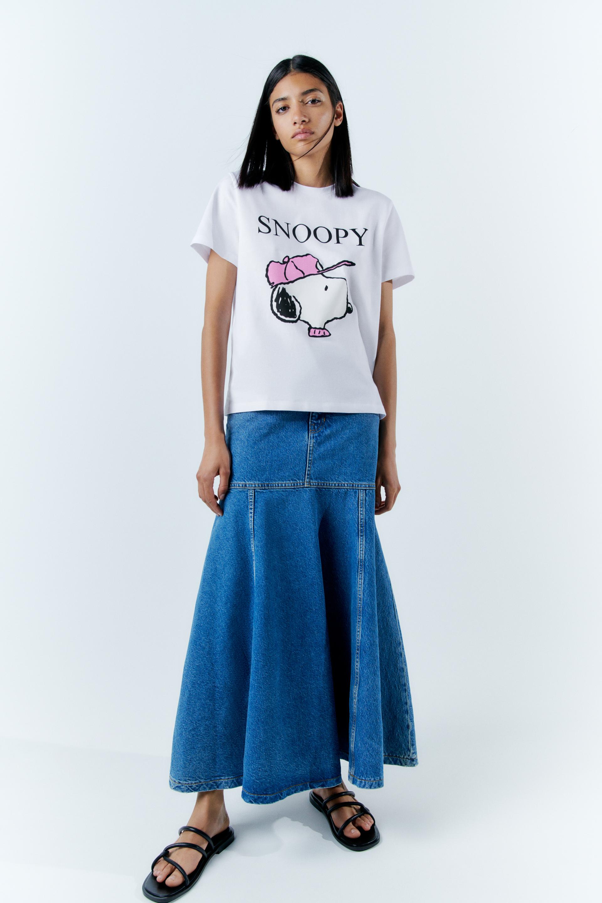 SNOOPY PEANUTS™ T-SHIRT - White | ZARA 