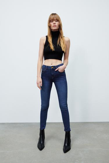 Vaqueros Tiro Medio de Mujer | ZARA Chile
